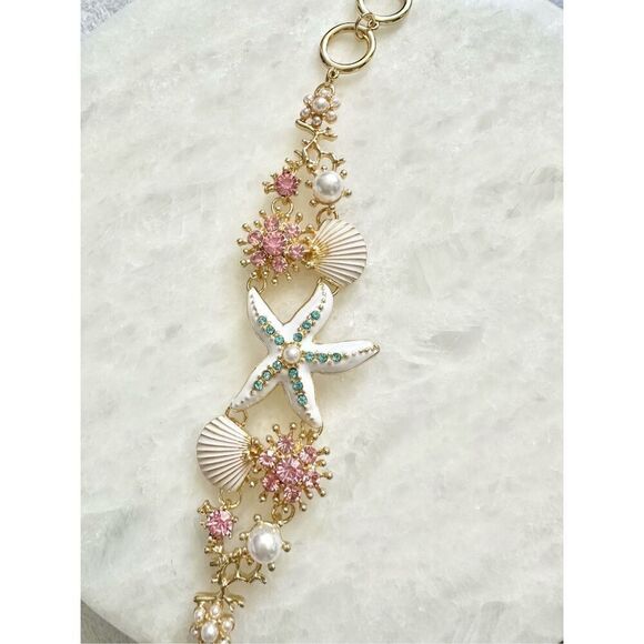 Summertime white starfish multicolor bracelet - Picture 2 of 4